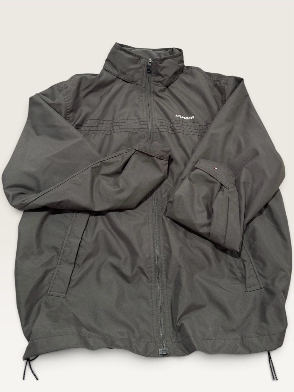 Tommy Hilfiger Men’s Full Zip Jacket Charcoal Gray Size M